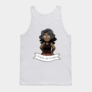 Black Lives Matter Female Cartoon Tank Top